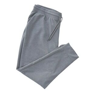 Athletic Works Mens XL 40-42 Gray Heathered Jogger Sweatpants Drawstring Pockets